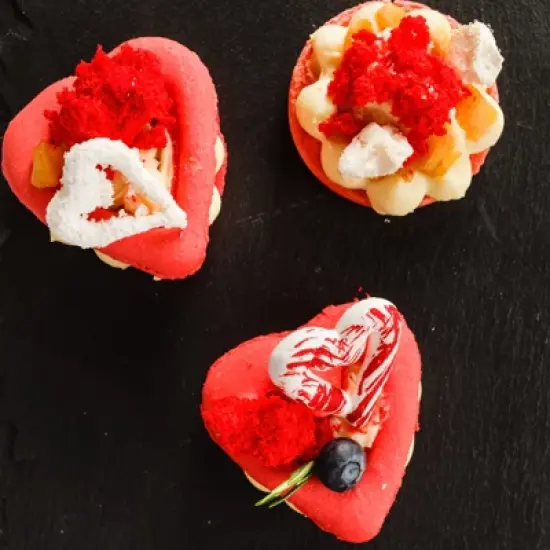 Unique Bargains Silicone Heat Resistant Cupcake Liners Heart Shape Baking Cups 18 Pcs image {4}