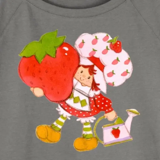 Junior's Strawberry Shortcake Cute Berry Gardener Sweatshirt image {1}