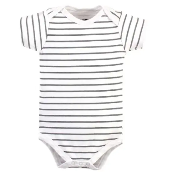 Hudson Baby Cotton Bodysuits 5pk, Prints Modern Elephant image {2}