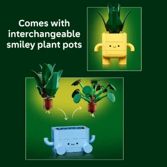 LEGO Botanicals Happy Plants Toy for Kids 9+ 10349 image {3}
