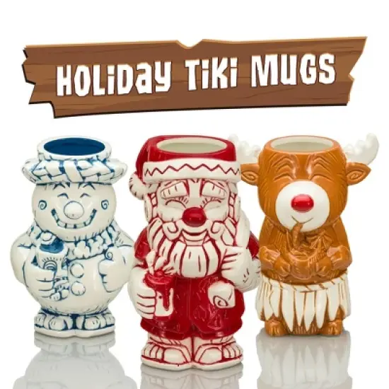 Beeline Creative Geeki Tikis Santa Clause 30 Ounce Ceramic Mug image {5}