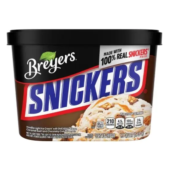 Breyers Snickers Ice Cream Dessert - 48oz image {7}