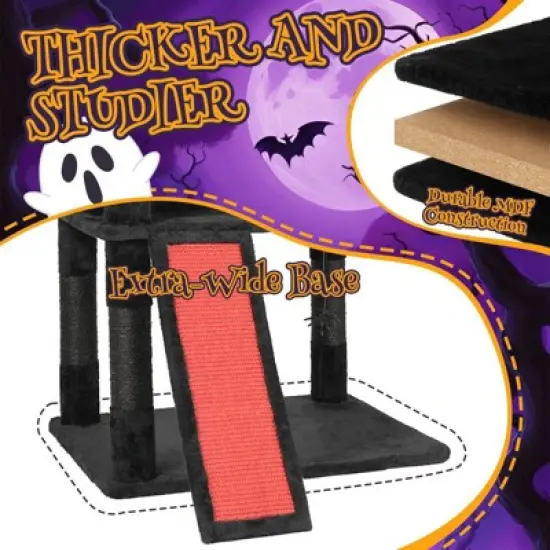 Karl Home 53 inch Gothic Cat Tree with Coffin Bed image {6}