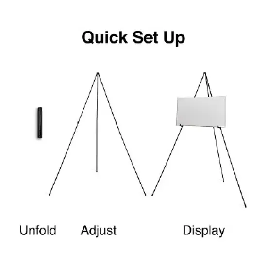 MyOfficeInnovations Display Easel 63" Black Metal (28218US/50446US) 1682490 image {2}