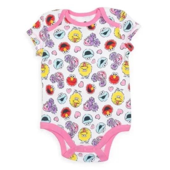 Sesame Street Baby 5 Pack Bodysuits Newborn to Infant  image {5}