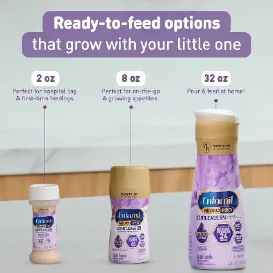 Enfamil Gentlease Ready to Use Bottles - 8 fl oz Each/6ct image {6}