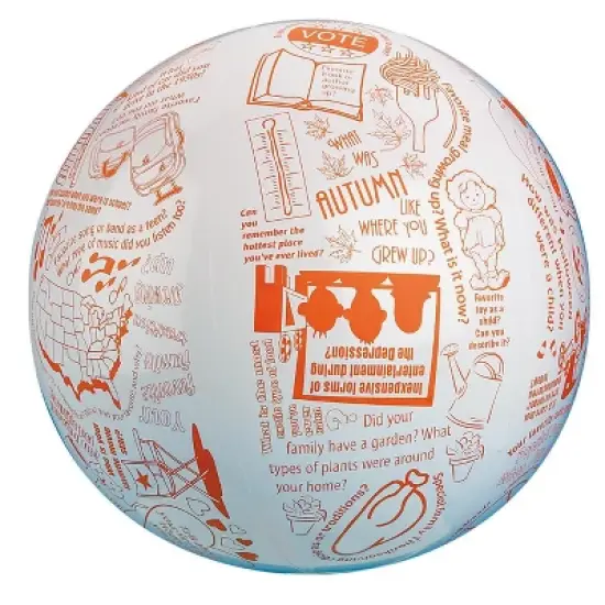 S&S Worldwide Toss N Talk-About Reminiscing Ball 24in image {2}