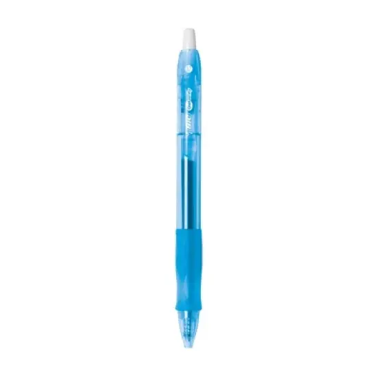 BIC Gelocity Original Blue Gel Pens, Medium Point (0.7mm), 12-Count Pack, Retractable Gel Pens with Comfortable Grip image {1}