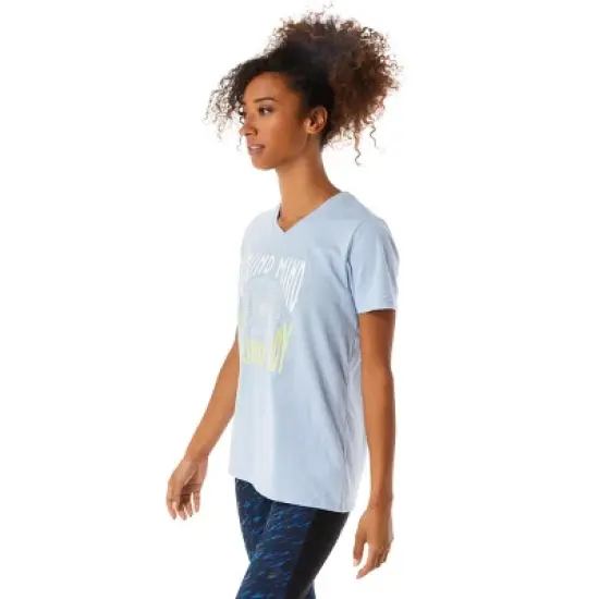 ASICS Women's SUNFLOWER SLOGAN VNECK Training Apparel 2032C622 image {2}