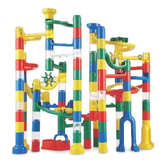 MindWare 103 Piece Marble Run with 20 Marbles - Engineering & Building Toys image {1}