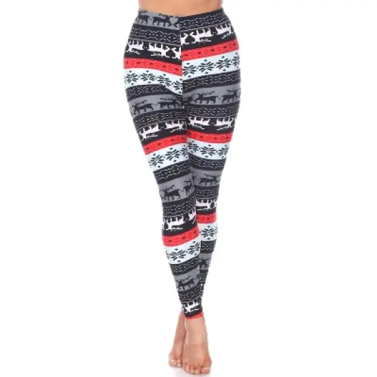 Women's One Size Fits Most Printed Leggings - One Size Fits Most - White Mark image {17}