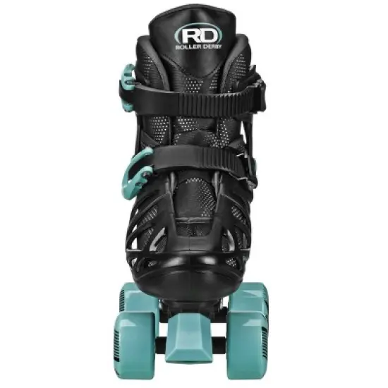 Roller Derby Youth Adjustable Roller Skates - Blue/Black 3-6: Indoor/Outdoor Use, 4 Wheels image {3}
