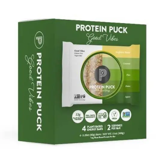 Protein Puck Good Vibes Nutrition Bars - Sunflower Butter image {1}