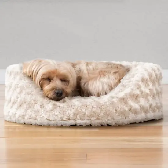 FurHaven Ultra Plush Oval Cuddler Dog Bed image {2}