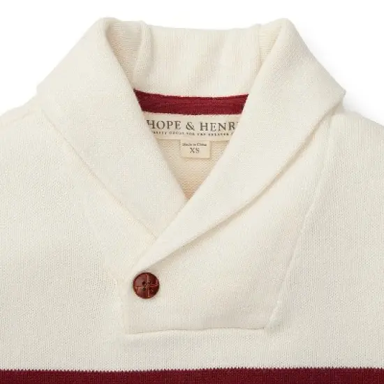 Hope & Henry Boy's Organic Cotton Shawl Collar Sweater, Kids image {1}