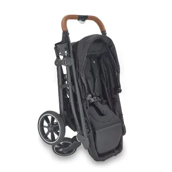 Larktale crossover All-in-One Stroller and Wagon - Convert from a Single Baby Stroller to a Two Seater Pull Wagon with Canopy - Byron Black image {3}