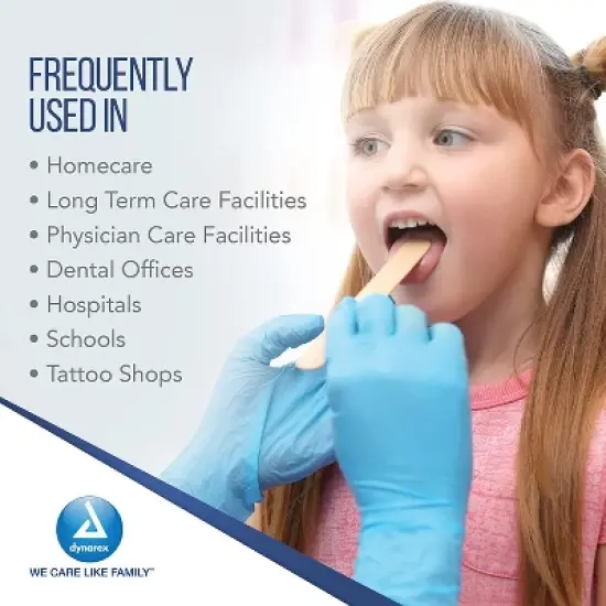 Dynarex 4314 Senior Tongue Depressors Sterile 6 in. Wood (each) image {1}