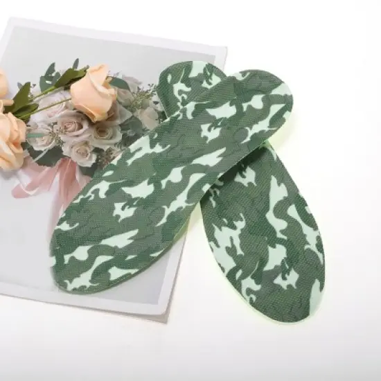 Unique Bargains Cloud Shoe Inserts Fit Shoe Camouflage Gray Green 1 Pair image {5}