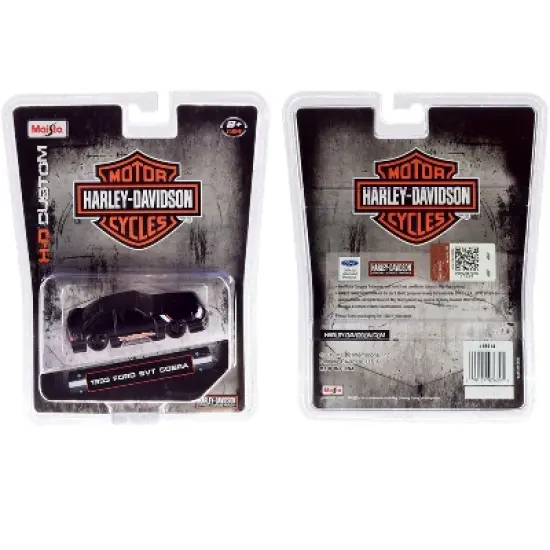 1993 Ford SVT Cobra Black "Harley Davidson" 1/64 Diecast Model Car by Maisto image {2}