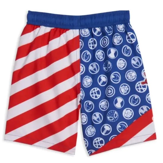 Marvel Avengers Black Panther Captain America Iron Man Swim Trunks Bathing Suit  image {1}