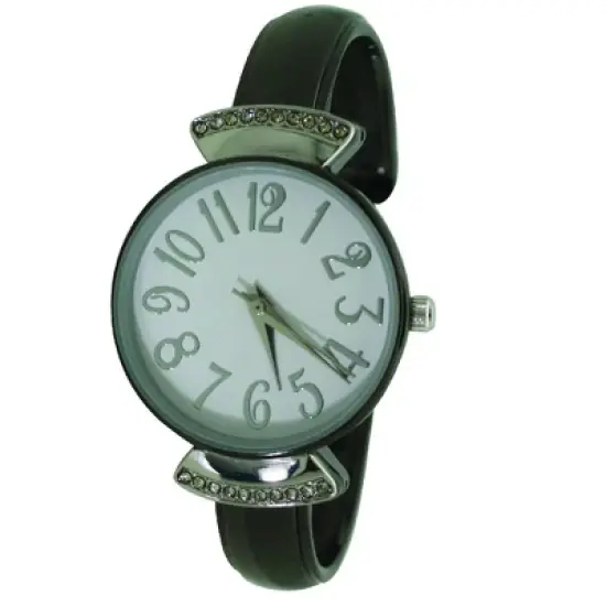 Olivia Pratt Every Day Large Numbers Dial Metal Bangle Watch image {6}