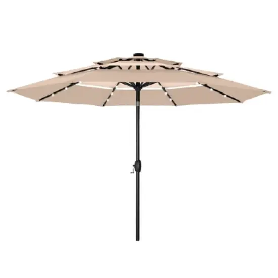 Captiva Designs 10ft Vented Patio Umbrella with 8 Sturdy Ribs for Garden, Poolside & Lawn image {6}