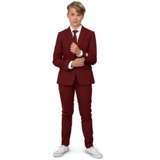OppoSuits Teen Boys Solid Color Suits image {3}