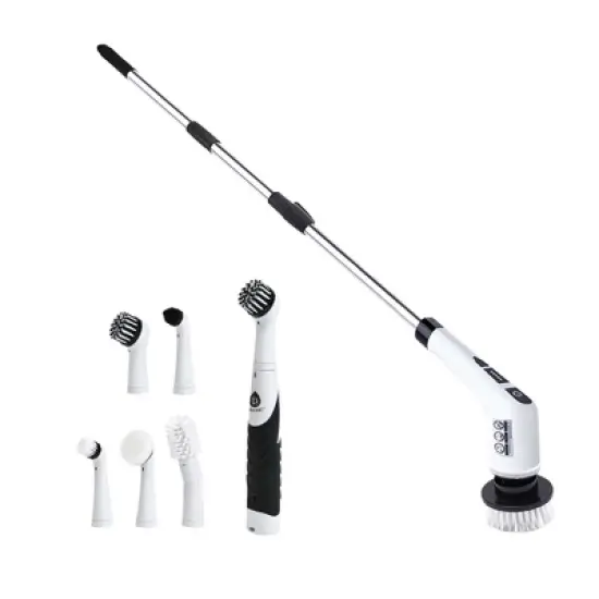 Pursonic Cordless Cleaning Power Bundle &ndash; Includes Rechargeable Power Scrubber Brush with 7 Heads + Cordless Scrubber Cleaning Brush with 5 Heads image {3}