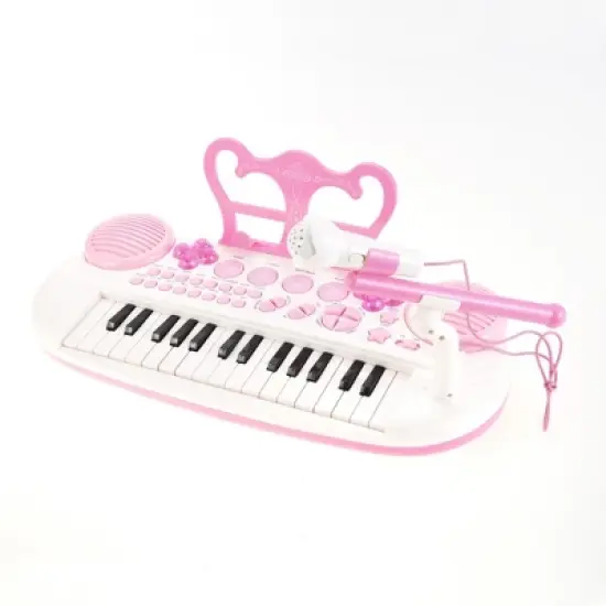 Link Link Worldwide Ready! Set! Play! 31-Key Electronic Keyboard Piano With Microphone, Musical instrument For Kids image {10}