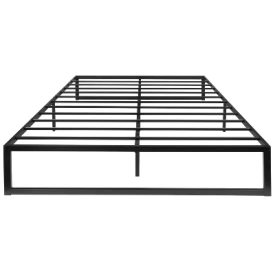 Flash Furniture 14 Inch Metal Platform Bed Frame with 12 Inch Pocket Spring Mattress in a Box and 3 inch Cool Gel Memory Foam Topper image {13}