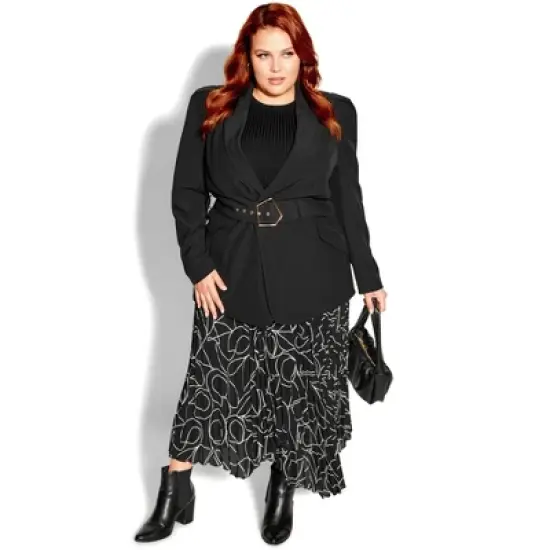 Women's Plus Size  Mia Skirt - black | CITY CHIC image {3}