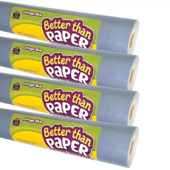 Teacher Created Resources&reg; Better Than Paper&reg; Bulletin Board Roll, Cottage Blue, 4-Pack image {3}