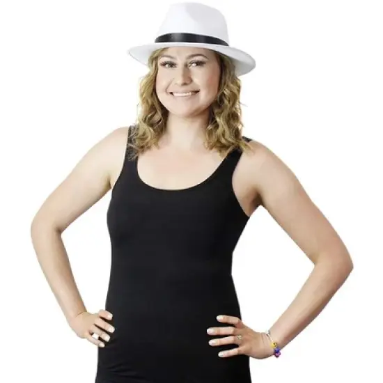 Blue Panda 3-Pack Gangster Hat 1920s Halloween Costume Party Hats, White 13.3 x 11.3 x 4.8 in image {2}