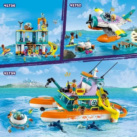 LEGO Friends Sea Rescue Boat Dolphin Building Toy 41734 image {4}