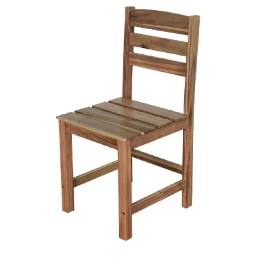 FIONECA High-Quality Acacia Wood Outdoor Table & Chair Set for Patio, Balcony, Backyard image {12}