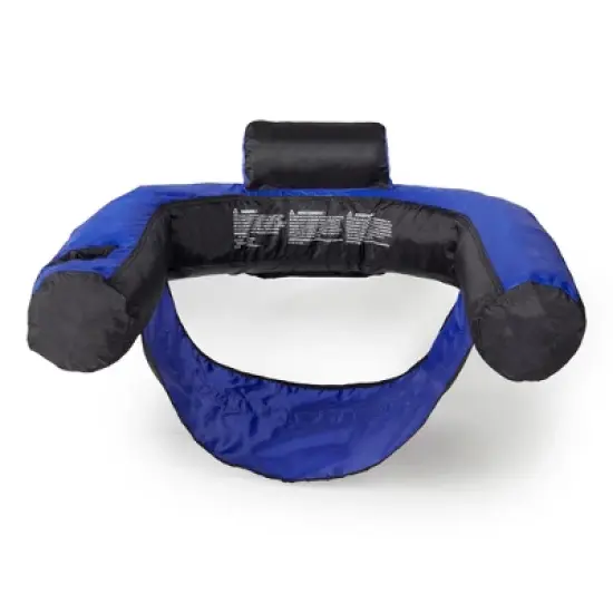 SWIMLINE ORIGINAL 90465 Fabric Covered U-Seat CLASSIC Inflatable Pool Float Lounger, Sling Seat w/ Backrest & Cup Holder, Floatie Party Beach Lake image {1}