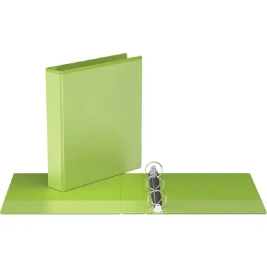 1.5" Premium Round Ring Binder 6pk Customizable View Lime Green - Easyview image {1}