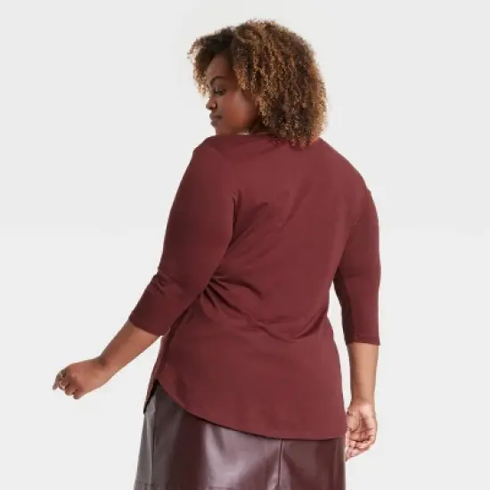 Women's Elbow Sleeve Tunic T-Shirt - Ava & Viv&trade; image {1}