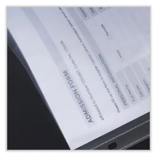 Universal Heavy Gauge Top-Load Poly Sheet Protectors - Letter - Case of 25 image {1}