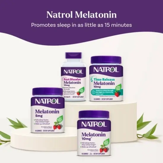 Natrol 10mg Melatonin Time Release Gummies - 55ct image {10}