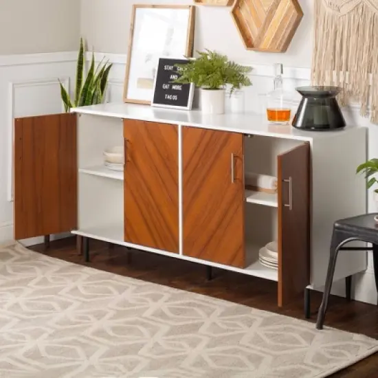 Angelo Modern Bookmatch 4 Door Sideboard - Saracina Home image {17}