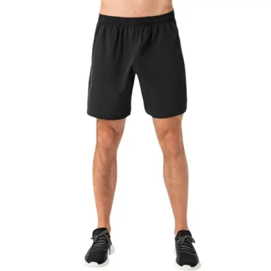 Anna-Kaci Active Men's Elastic Waist Athletic Shorts with Above-Knee Length and Relaxed Fit Design image {6}