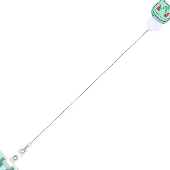 Pokemon Bulbasaur Retractable Reel Lanyard Clear ID Badge Holder Keychain Multicolored image {2}