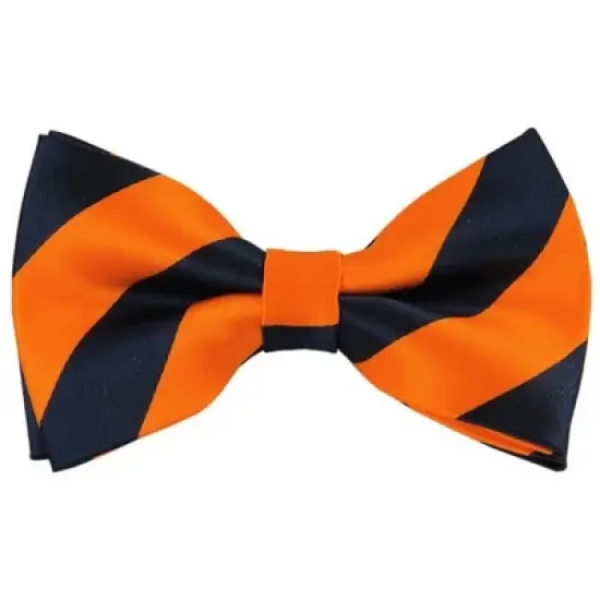 Men's 2.75 W And 4.75 L Inch With Pre-Tied College Stripe Bowtie image {14}