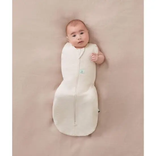 ergoPouch Cocoon Swaddle Sack 0.2 TOG Oatmeal Marle image {2}