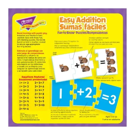 TREND Easy Addition/Sumas faciles Fun-to-Know Puzzles image {2}
