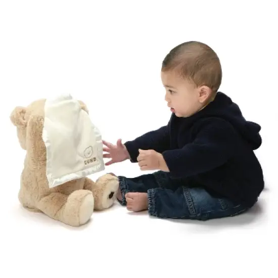 GUND Peek-A-Boo Teddy Bear Plush, Animated Stuffed Animal for Babies and Newborns, 11.5" image {1}