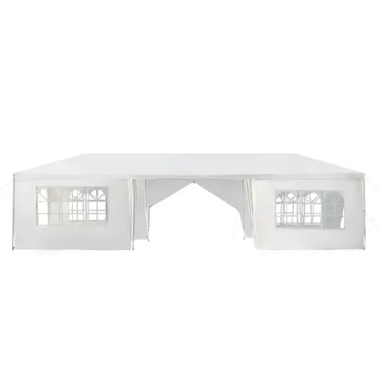 Tangkula 10' x 30' Outdoor Wedding Party Event Tent with 6 Removable Side Walls & 2 Doorways image {10}