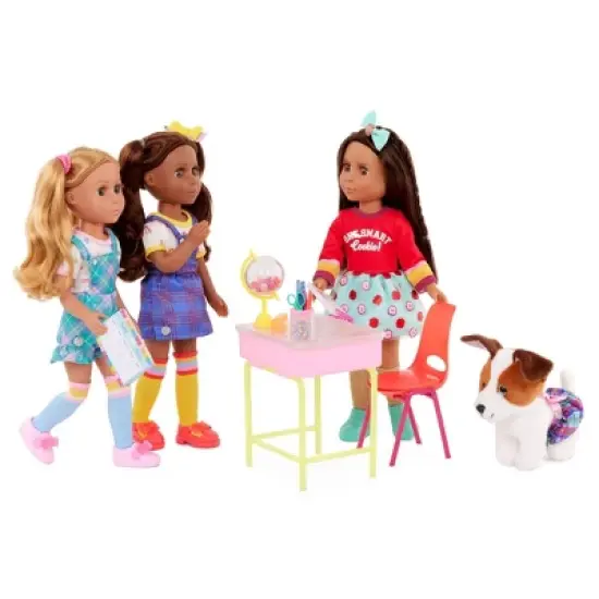 Glitter Girls 14" Doll and Accessories Alessa & School Desk Playset image {3}