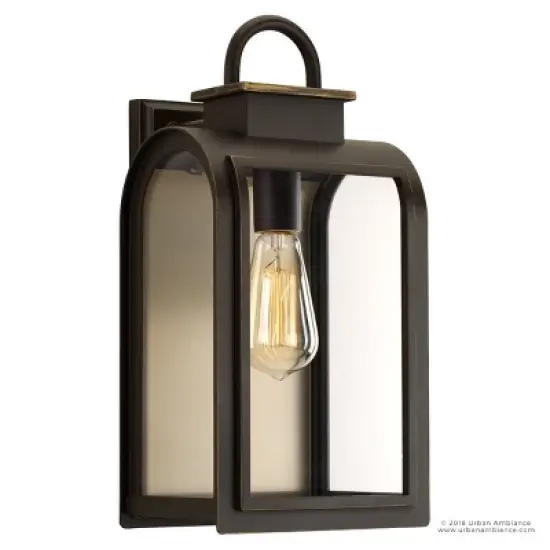 Urban Ambiance Luxury Art Deco Deco Outdoor Wall Light,  16"H x 8"W,  Oil Rubbed Bronze Finish, UHP1101 image {6}
